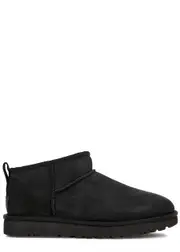 Ugg Classic Ultra Mini Suede Boots - Black - 6 6