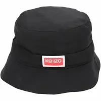 在飛比找Yahoo奇摩購物中心優惠-KENZO JUNGLE 束帶飾尼龍漁夫帽(黑色)