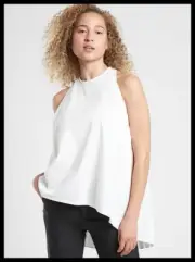Athleta NWT Women's Sojourn Tank Size Med Color White