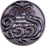 [Pinstant] H.P. Lovecraft Cthulhu Necronomicon Cosmic Horror Mythos Great Old One Ship Sail Ocean Sea Hydra Kraken 1.6" Enamel Pin Badge, 1.6 Inches, enamel, enamel