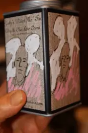 Handpainted Chocolate Tin by E.J. Gold