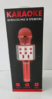 Wireless Karaoke To Go BMI Speaker Mic Microphone Bluetooth 5 Voice Effects