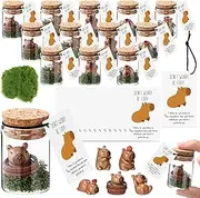 Seenelling 20 Sets Emotional Support Gifts Bulk Team Building Positive Affirmation Thank You Gift with Inspirational Cards for Graduation Employee Appreciation Coworker Staff Teacher(Capybara)