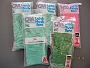 5 Packages of Columbia Minerva Rug YARN Unopened Mixed Lot