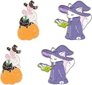 [OATIPHO] Pcs Adorable Cartoon Animal Brooch Pins Delicate Corsage Decor for Clothing Diy Projects Random Style
