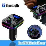 Bluetooth 5.0 Car FM Transmitter Wireless MP3 Player 2 USB Charger Handsfree (for: Peugeot)