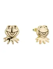 [Couture Kingdom] Disney The Muppets Kermit The Frog Stud Earrings 15mm in Gold