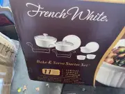 CorningWare French White, Baking And Serve Set, 11 Piece Set