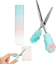 Child Safe Scissors, Cat-Paw Shaped Child Craft Scissors With Cover, Student Tip Scissors, Handed Small School Scissors For Toddler Students Teachers