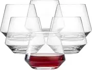 Schott Zwiesel Tritan Crystal Glass Pure Collection Stemless Burgundy Red Wine Glass, 16-Ounce, Set of 6