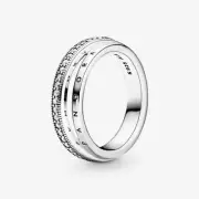 Authentic Pandora Triple Band Pavé Ring size 5 (50)