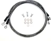 American Star Manufacturing LLC's Dual Braided Stainless Steel DOT Approved Racing Brake Lines For KFX 700, TRX250R, Foreman-Rubicon 500, Rincon 650-680, YFZ450R and More.