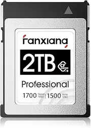 CFexpress Type B Memory Card 2TB - For Entry & Mid Class Compact Cameras, Full HD Videos, U1, C10, V10, Up to 1700MB/s Read Speed