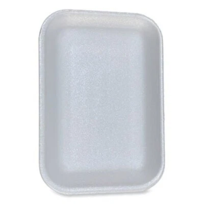 #2 White Foam Meat Trays 8.5" x 6.03" x 1.11" – Durable Leak-Resistant Food Pack