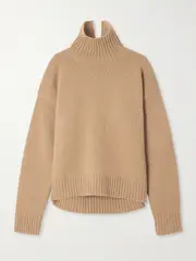[Jil Sander] Jil Sander - Cashmere-blend Turtleneck Sweater - Camel - FR 34 FR 34 Brown