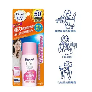 蜜妮 Biore 高防曬明亮隔離乳液 SPF50+/ PA++++ 33mlx3入組｜官方直營 (10折)