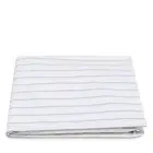 $349 MATOUK AMALFI 1 KING FLAT SHEET STRIPES HAZY BLUE WHITE COTTON PERCALE NEW