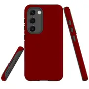 For Samsung Galaxy S23 Case Shielding Cover, Maroon Red