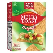 Snacktery Original Melba Toast Crackers - Thin and Crispy Flatbread Crackers ...