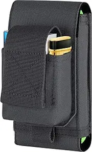 IronSeals Tactical Molle Phone Holster, Compact Waist Belt Pouch for Cigarette Case for iPhone 16 Pro Max/15 Pro Max/14 Pro Max/13 Pro Max/12 Pro Max, Samsung S25/S24/S23/S22/S21