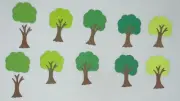 10 TREES cardstock paper die cut embellishments QK