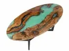 Epoxy Dining Table, Epoxy Table Top, Oval Resin River Table, Resin Coffee Table