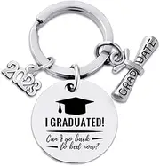 [yaozeio] Graduate Grad Gifts Keychain for Him, 2023 Graduation Gifts for Women Men, College Masters graduation Gifts Keychains for Her