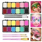 Face Body Paint Set Supplies with Brushes Accessories Easy to Use Face Painting