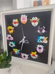Domenico Gonzi, clock, hand made! Unique!!! Picasso, Dali, Mondrian....