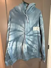 BP Men’s Blue Dazzle tie dye hoodie sweatshirt Medium Vote