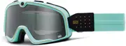 100% Barstow Cardiff Motocross Goggles, turquoise for Men