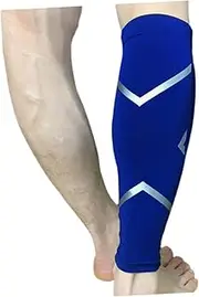 LALAFINA Sports Shin Guard Leggings Calf Pads Compression Sleeves for Running Hiking Basketball Quick Dry Breathable Antislip Size m