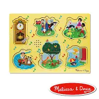 在飛比找Yahoo奇摩購物中心優惠-美國瑪莉莎 Melissa & Doug 聲音拼圖-英文童謠