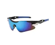 Cycling Running Glasses Sports Sunglasses for Men Women-Blue