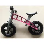 （二手極新）德國FIRSTBIKE滑步車 街頭版 帶煞車 粉色平衡車（僅自取）
