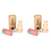 2x Wooden 12cm Paper Pot Maker Handcraft Tool For Garden Seedling Plant Natural