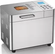 Bread Maker Machine, Automatic, Stainless Steel, Non-Stick, 15 Hour Timer