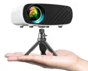 Mini Projector for iPhone 2024 Upgraded 1080P HD Projector 8000L Portable Pro...