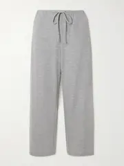 [LESET] LESET - Lauren Jersey Track Pants - Light gray - large large Gray