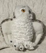 2017 Wild Republic Plush White Snowy Owl Stuffed Animal 12” NWT