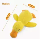 Dog toy plush companion sleeping duck bite resistant teeth grinding sound medium