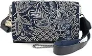 [MARY FRANCES] Kismet Beaded Waist Belt Bag Crossbody Handbag Clutch Festival Evening Purse, Multicolor, Multicolor, Free Size