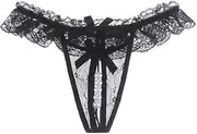 [Generic] Women's Sexy Pendant Pearl G String Low Waist Thongs Underwear Erotic Panties