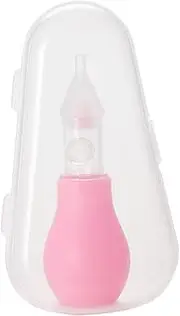 Yardwe Silicone Nose Cleaner Safe Snot Remover for Easy Control Suction Tip Convenient Storage Box Hygienic Products Pink