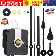 Replacement Quartz Clock Movement Mechanism Motor & Metal Hands & Fittings AU .