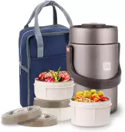 Termos Para Comida Grande 77oz Caliente Calentador De Portatil Acero Inoxidable