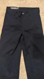 Nautica Boys Flat-Front Belted Twill Uniform Pants