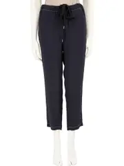 Navy Tapered Elasticated Waistband Trousers