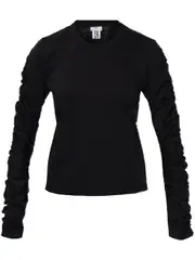 [Noir Kei Ninomiya] Runched Sleeve Tee