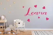 [Namly Design] Wallsticker – Hearts / Personalised / Choose colour